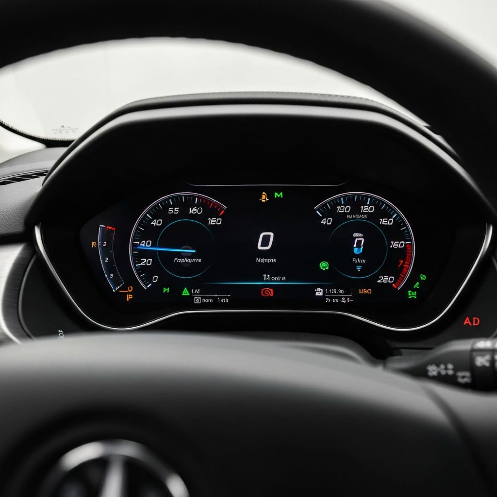 Digital speedometer display